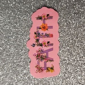 QUOTE WATERPOOF Sticker PROVERB flowers